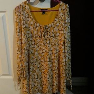 Floral Yellow Dress from Forever 21